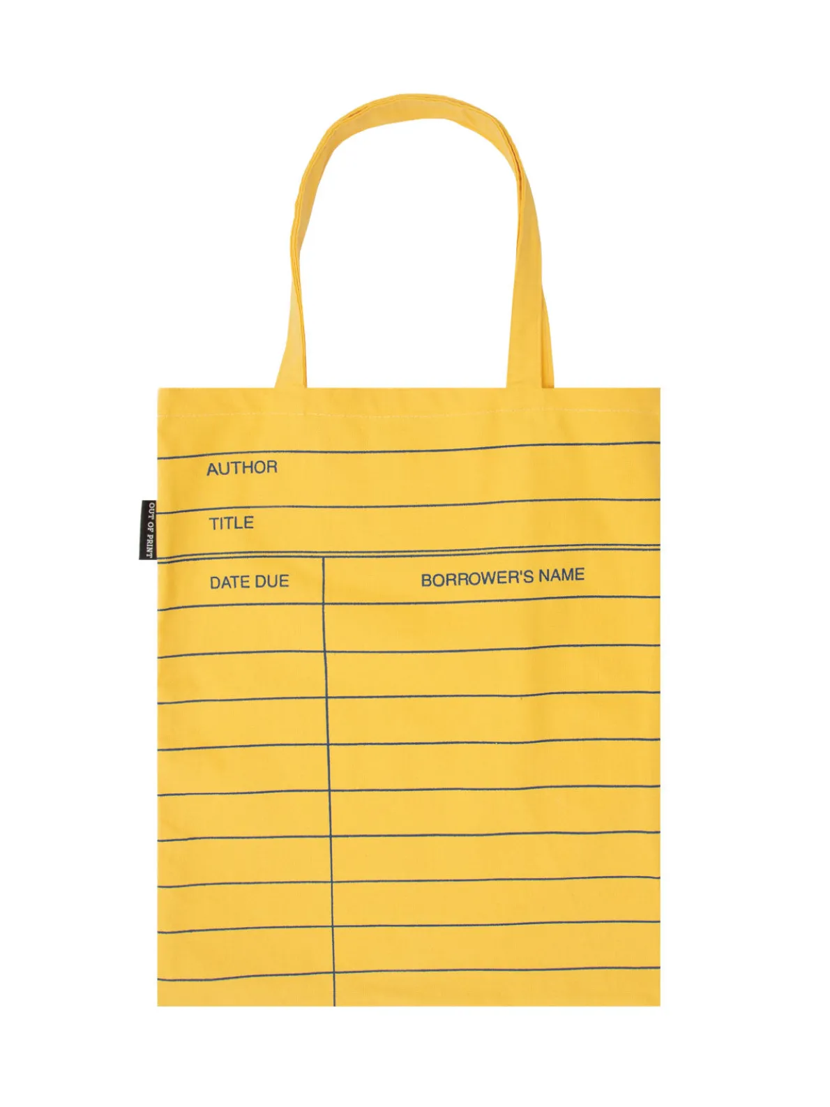 Library Card: Yellow tote bag