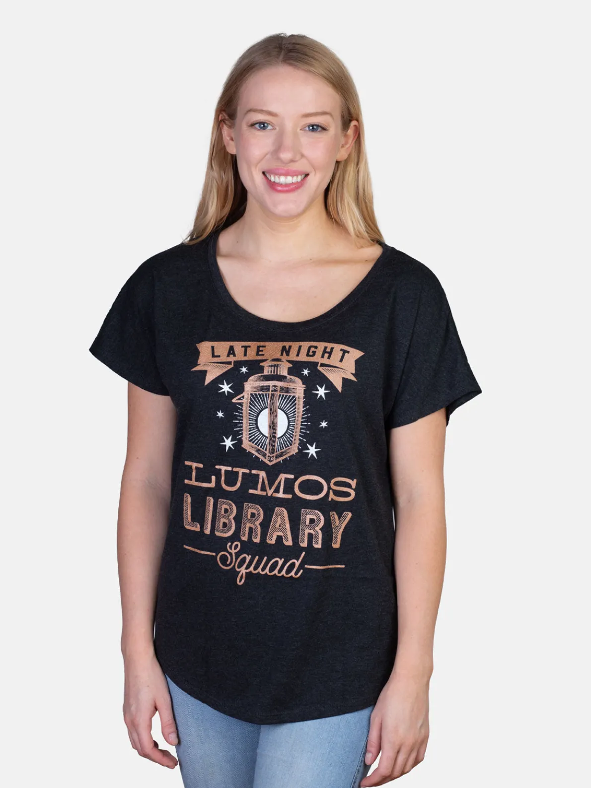 Lumos Library Squad Women’s Relaxed Fit T-Shirt