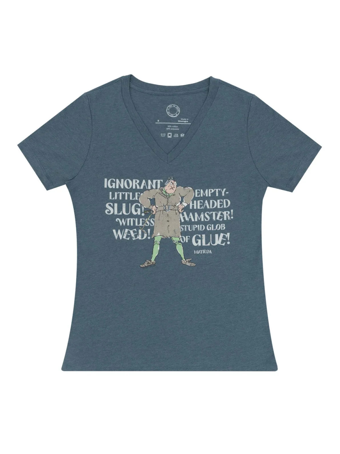Matilda: Trunchbull Women’s V-Neck T-Shirt (Print Shop)