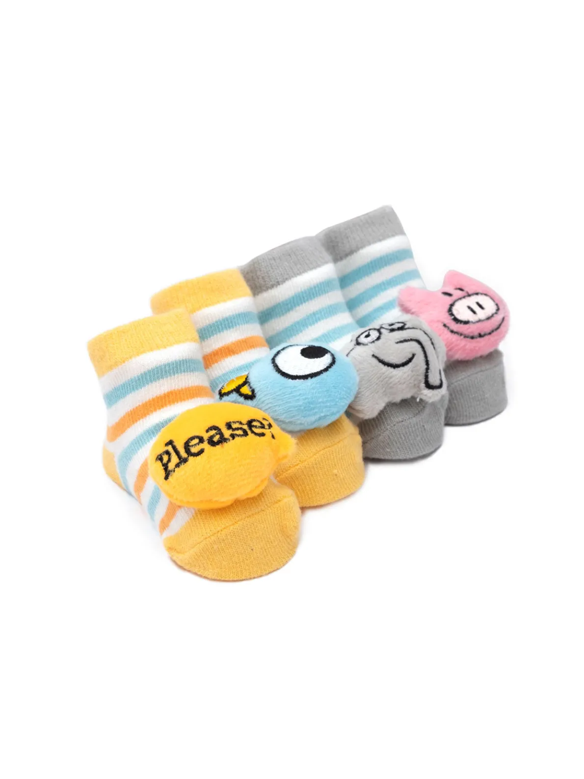 Mo Willems Baby Rattle Socks (2-pack)