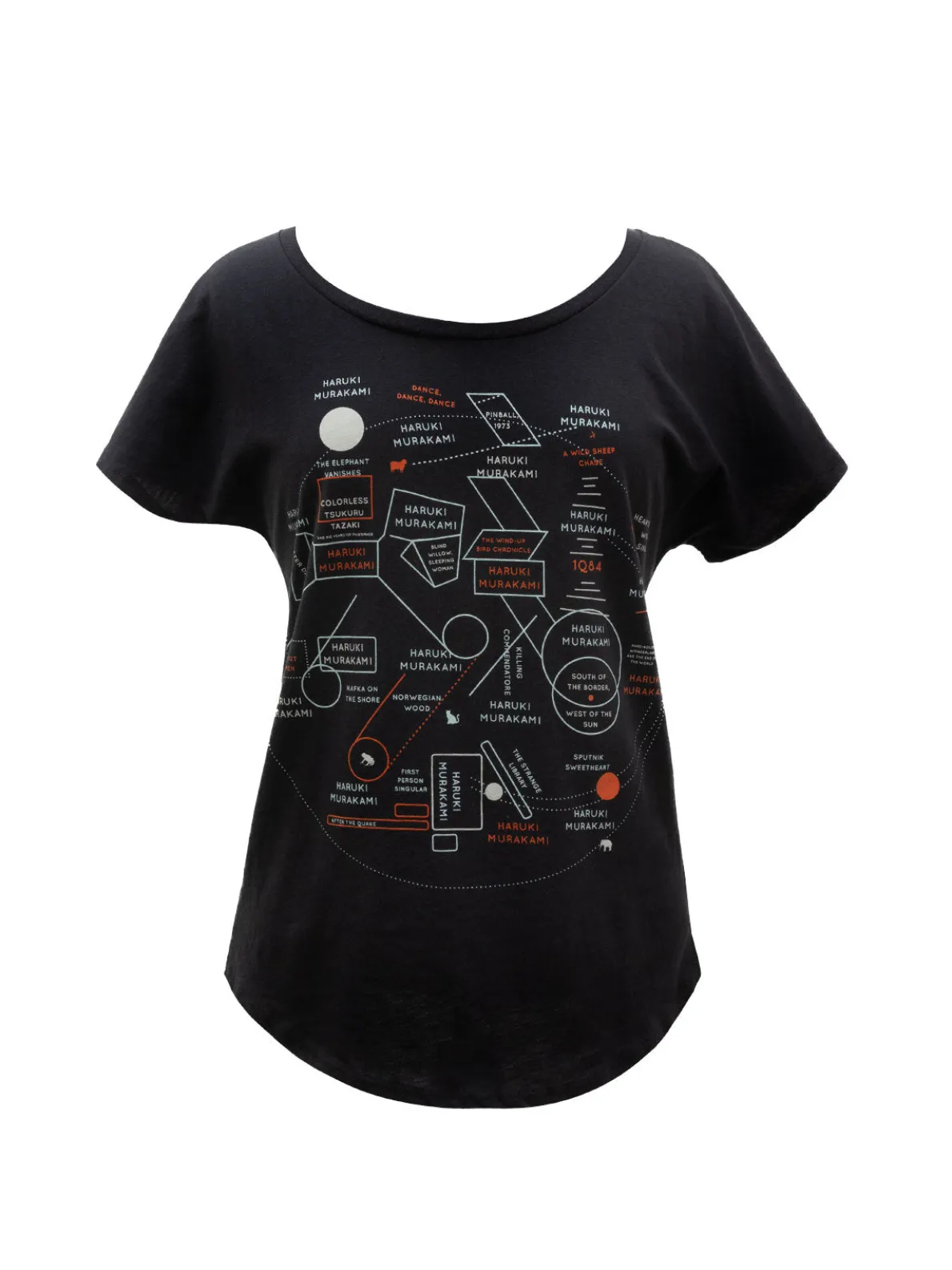Murakami Novels Map Women’s Relaxed Fit T-Shirt