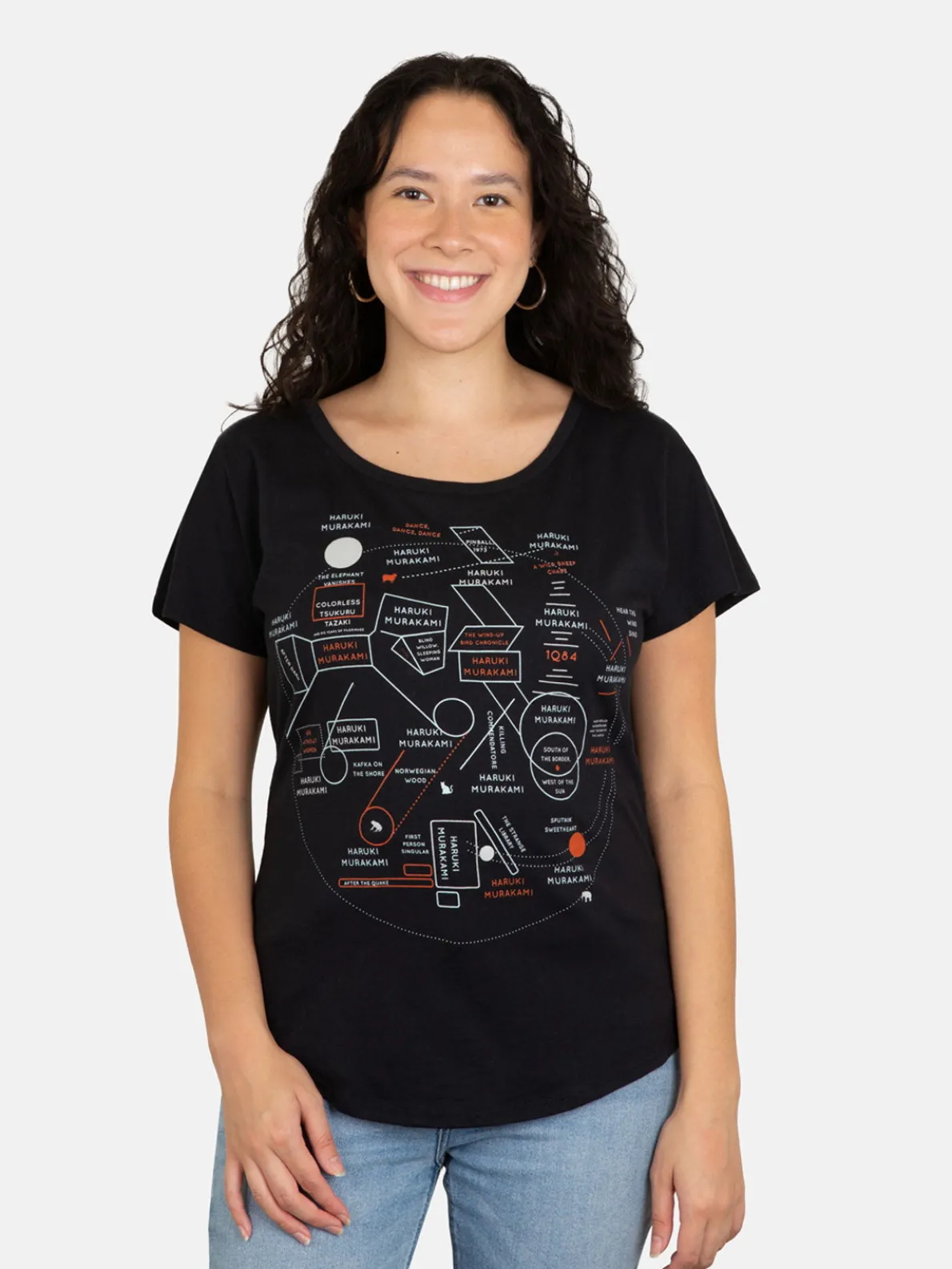 Murakami Novels Map Women’s Relaxed Fit T-Shirt