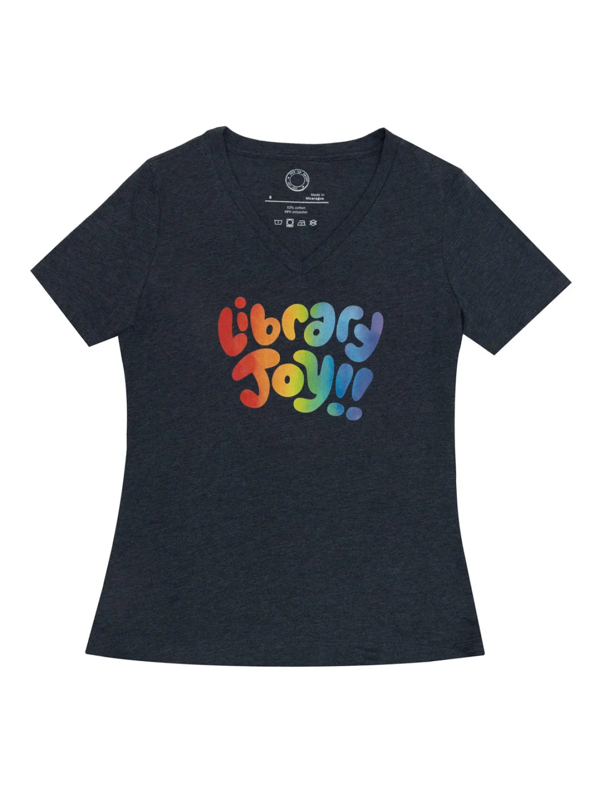 Mychal Threets: Library Joy Women's V-Neck T-Shirt (Print Shop)