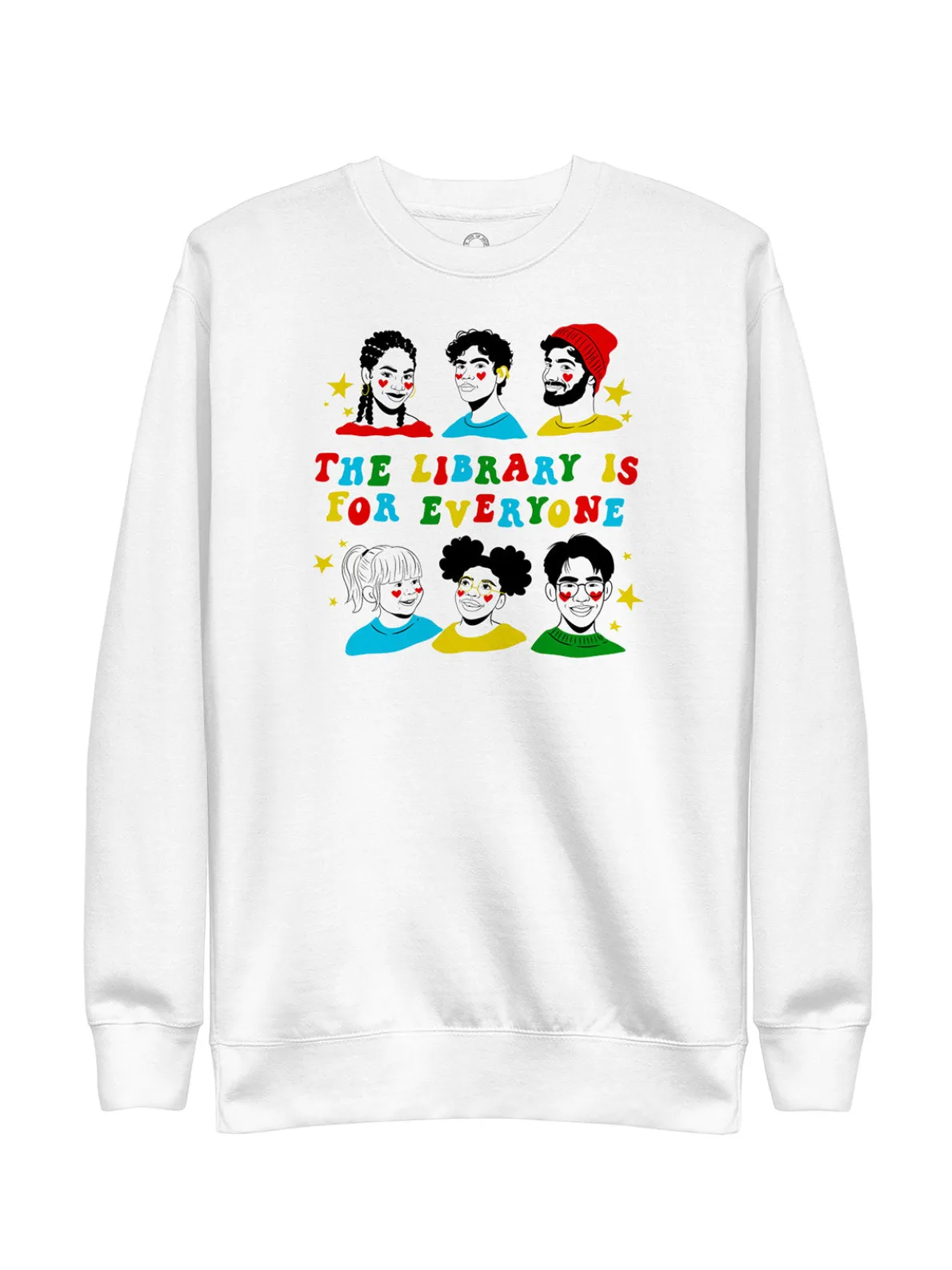Mychal Threets: The Library is for Everyone Unisex Sweatshirt (Print Shop)
