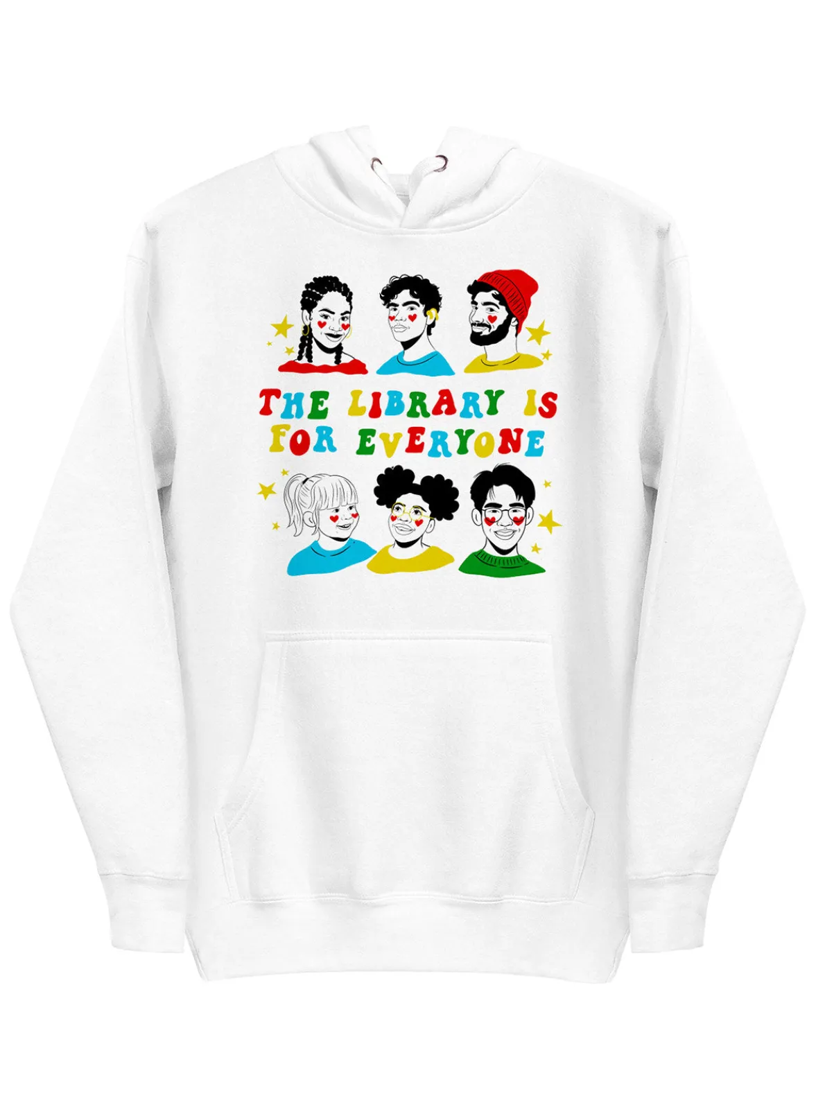 Mychal Threets: The Library is for Everyone Unisex Hoodie (Print Shop)
