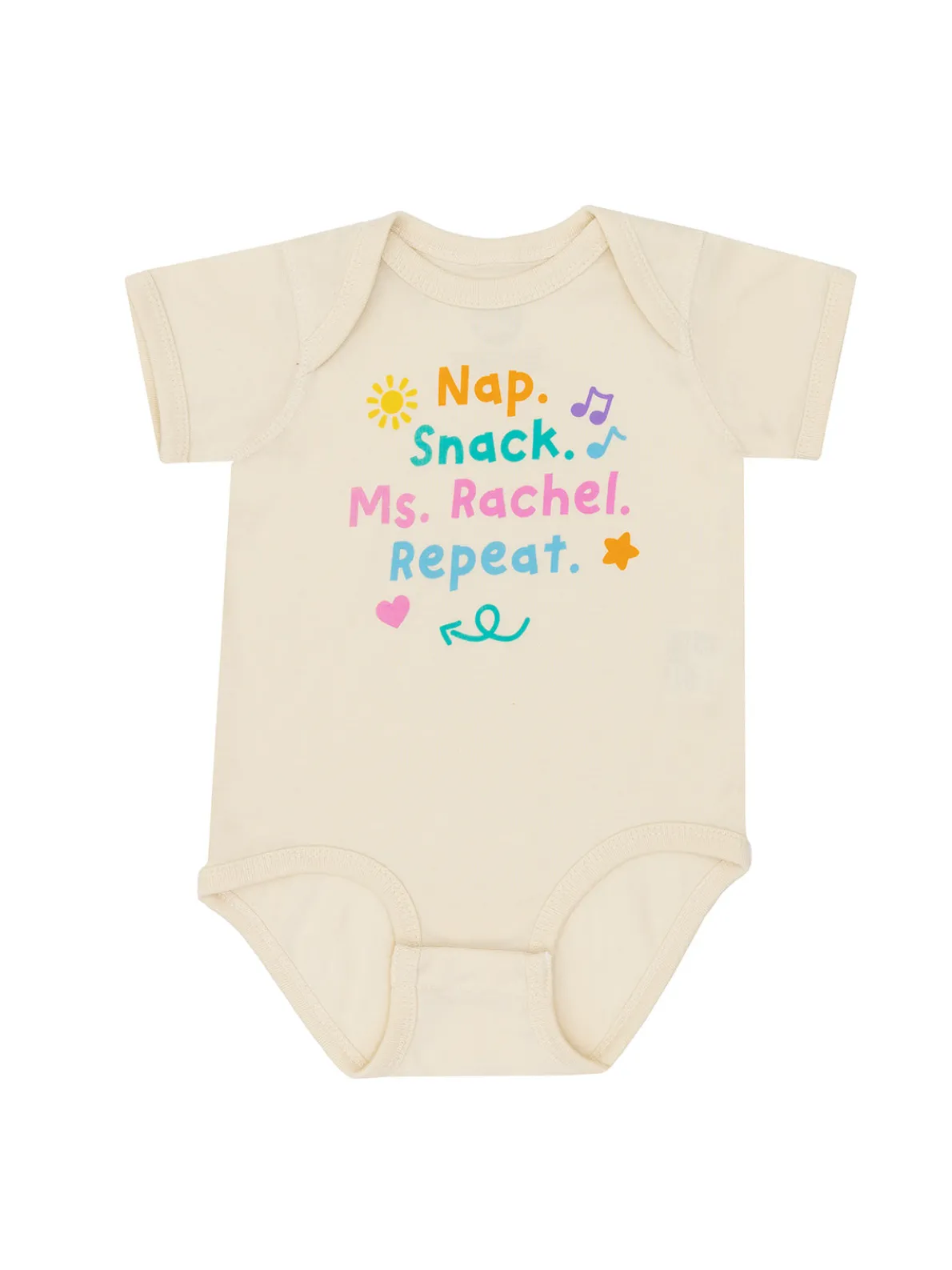 Nap. Snack. Ms. Rachel. Repeat baby bodysuit