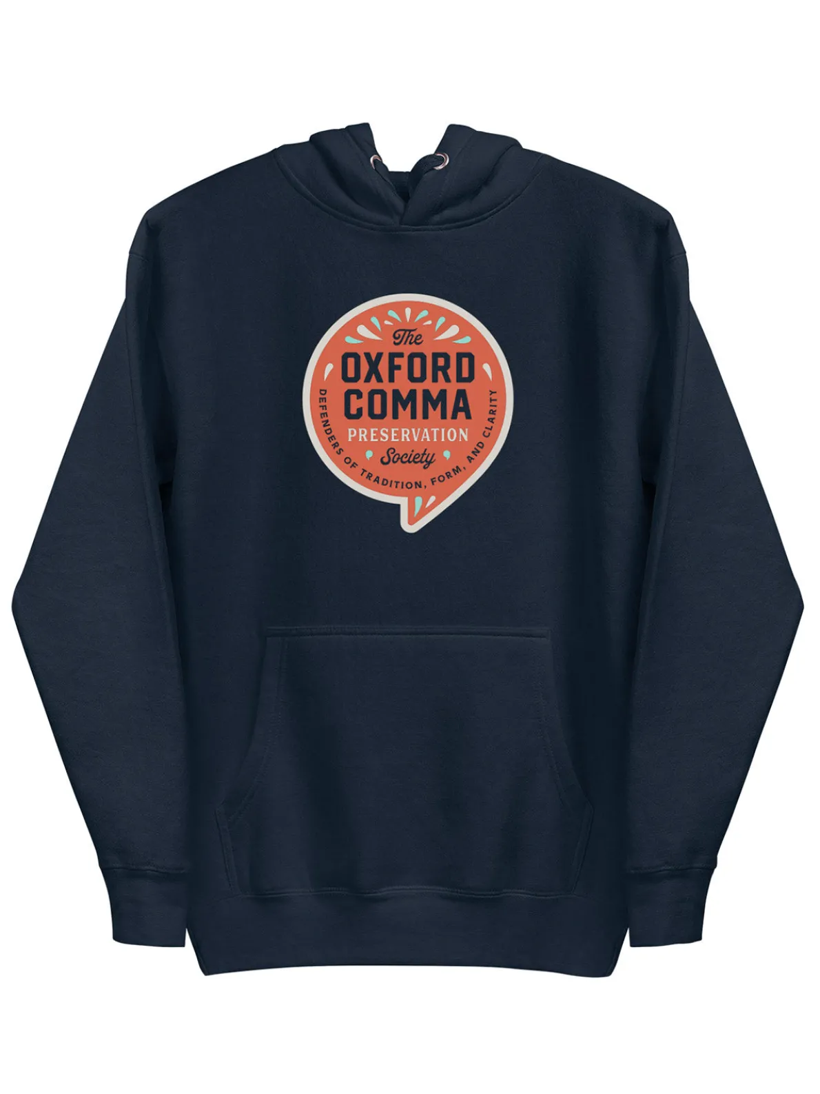 Oxford Comma Preservation Society Unisex Hoodie (Print Shop)