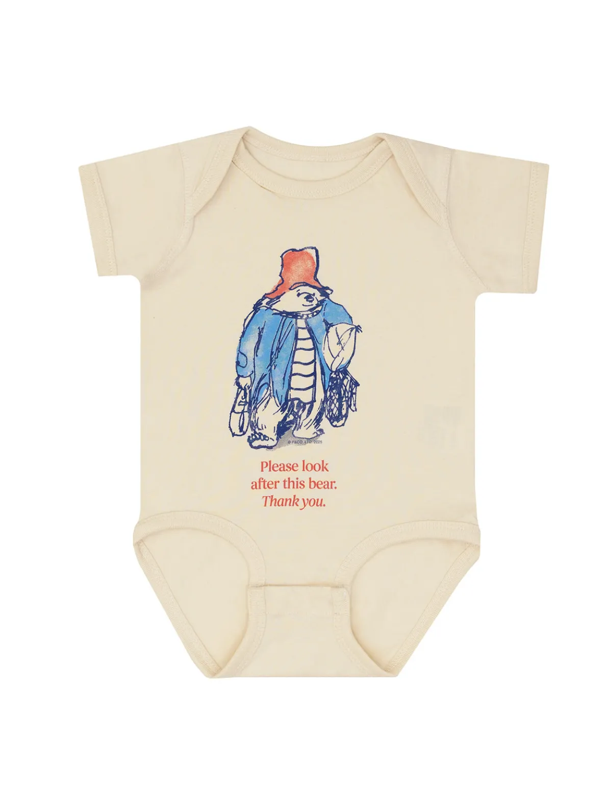 Paddington Bear: Please Look After This Bear baby bodysuit