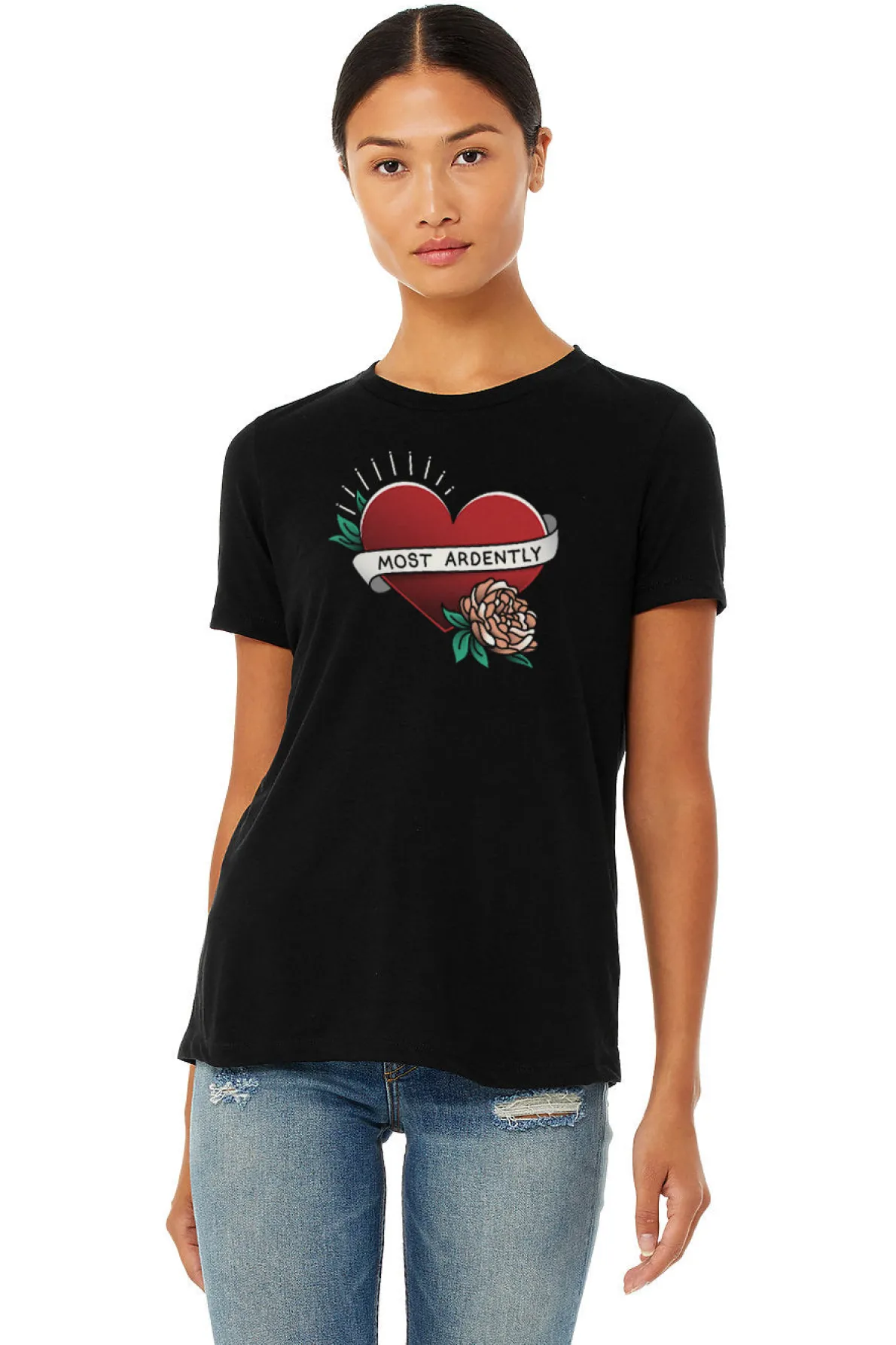 Pride and Prejudice - Most Ardently Women's Crew T-Shirt (Print Shop)