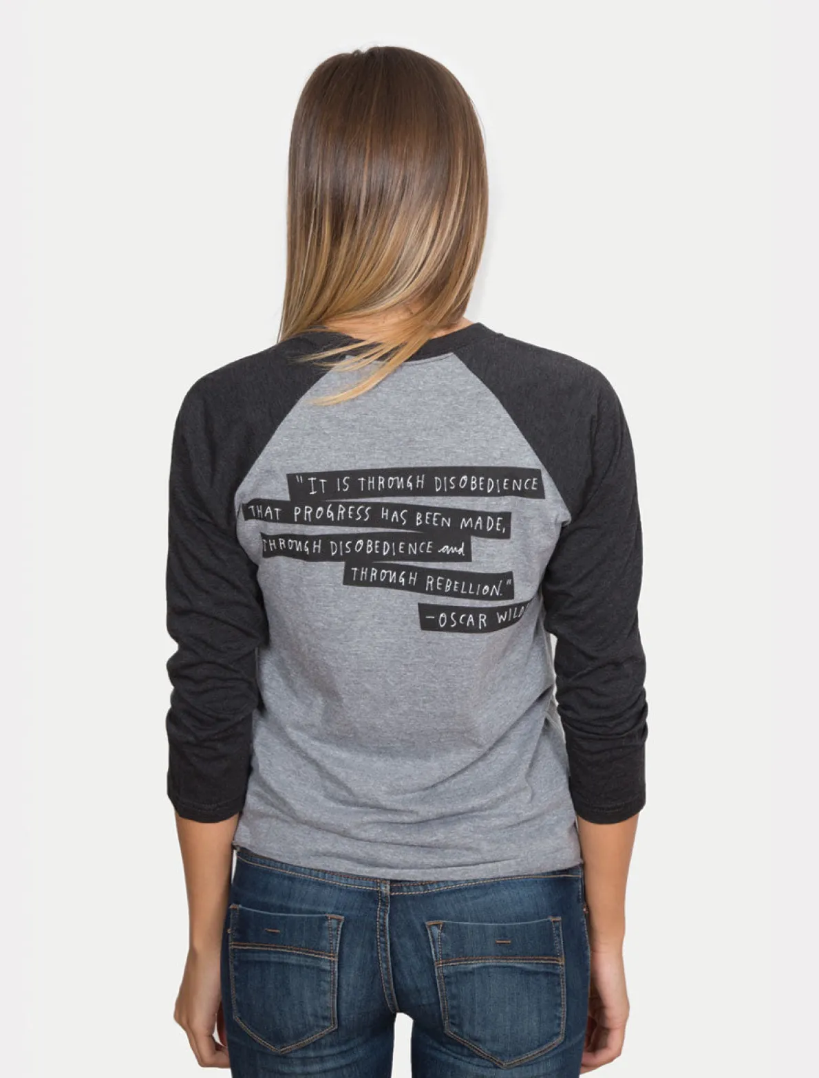 Punk Rock Authors Unisex 3/4-Sleeve Raglan
