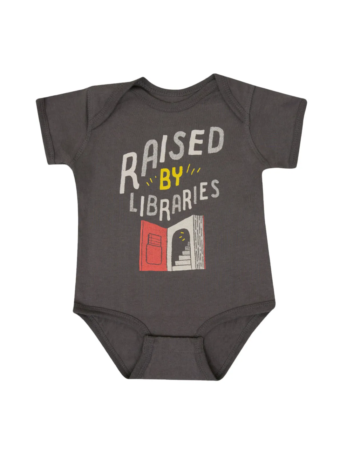 Raised by Libraries baby bodysuit
