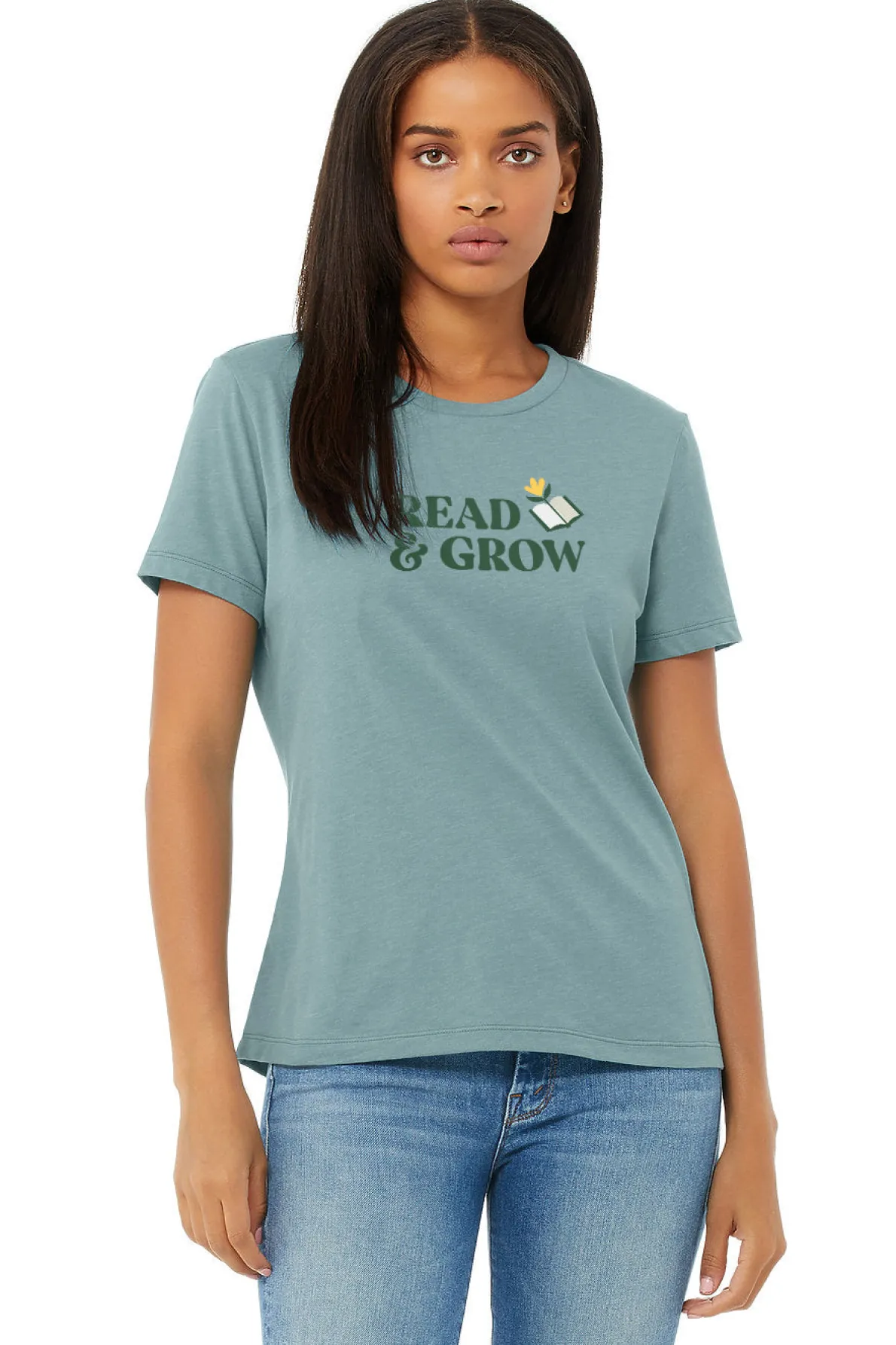 Read & Grow – Women's Crew T-Shirt (Print Shop)