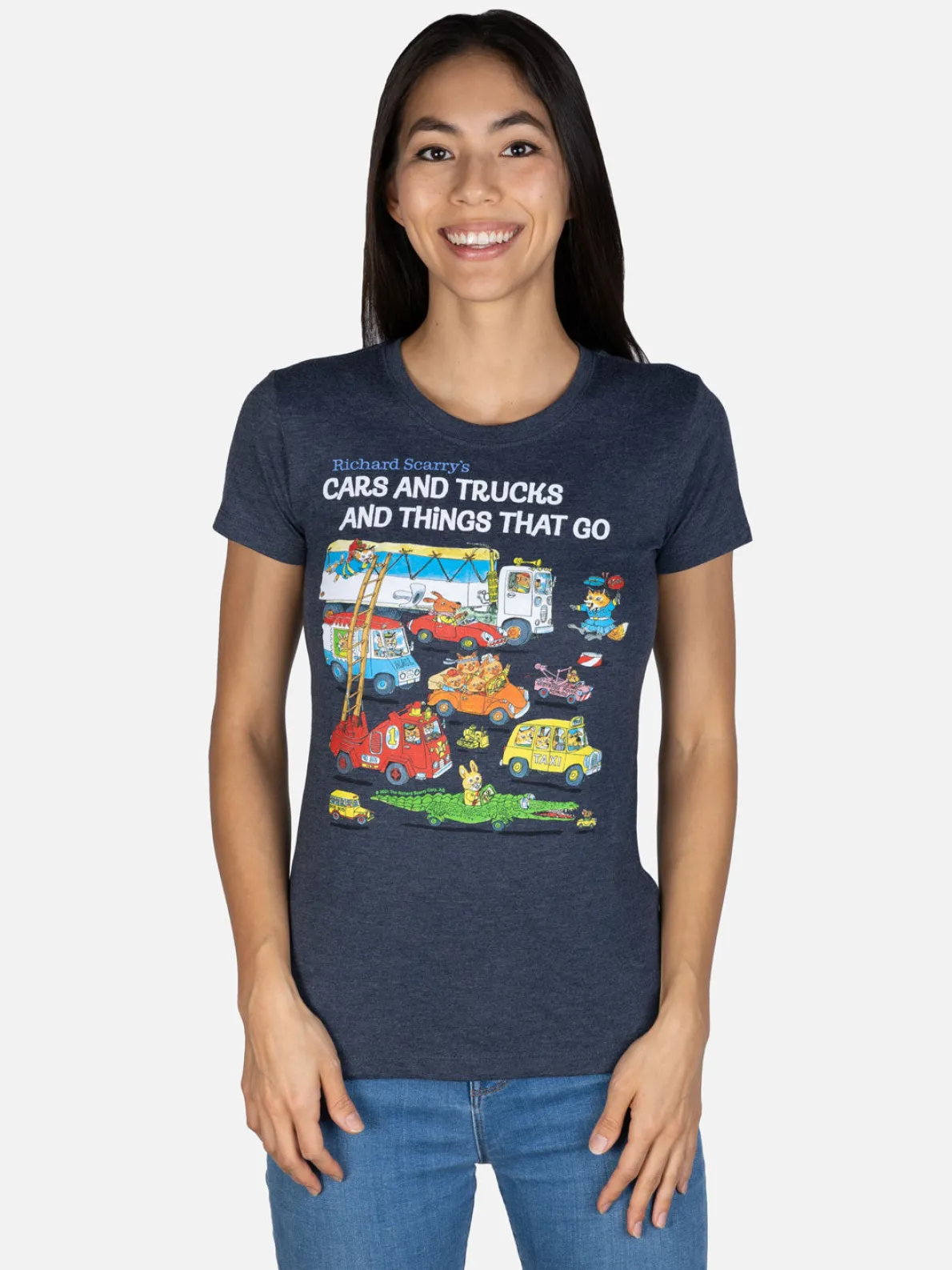 Richard Scarry - Cars and Trucks and Things That Go Women’s Crew T-Shirt