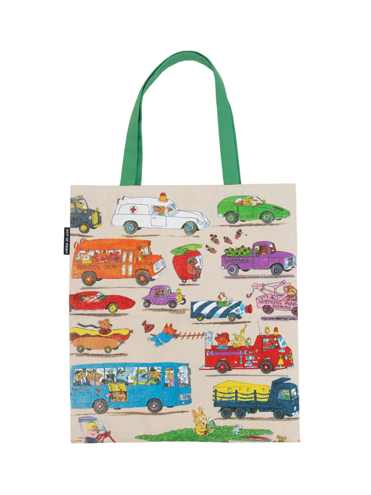 Richard Scarry - Cars and Trucks and Things That Go tote bag