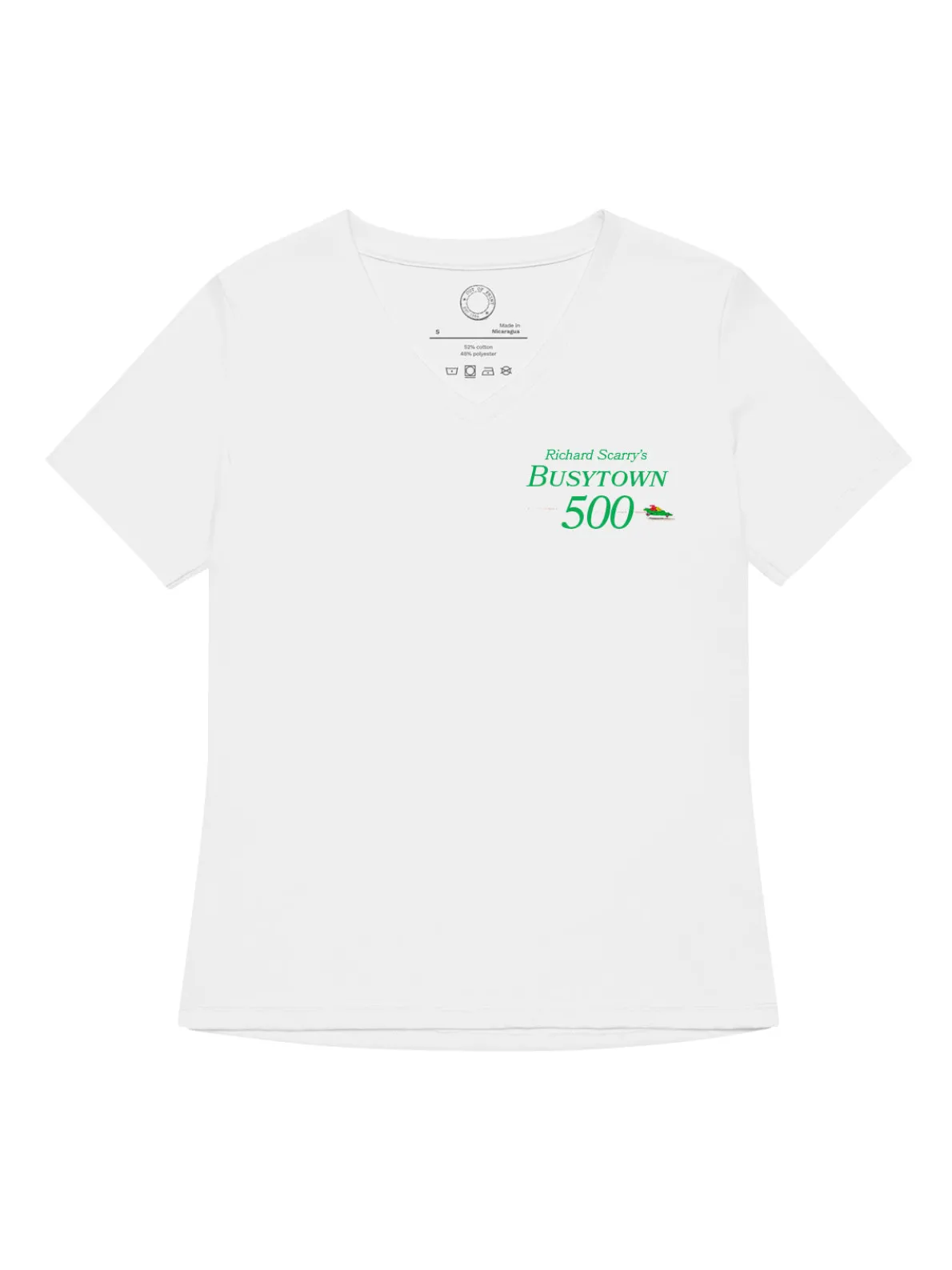 Richard Scarry: Busytown 500 Women's V-Neck T-Shirt (Print Shop)