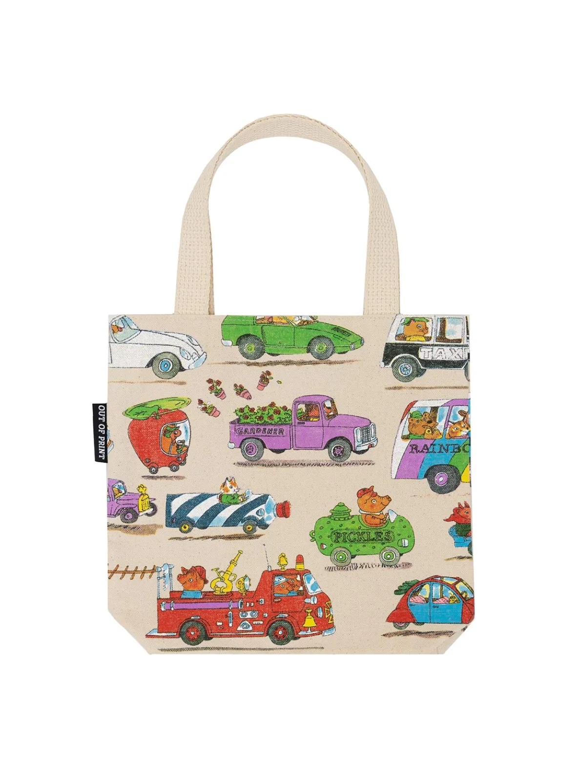 Richard Scarry: Cars and Trucks and Things That Go mini tote bag