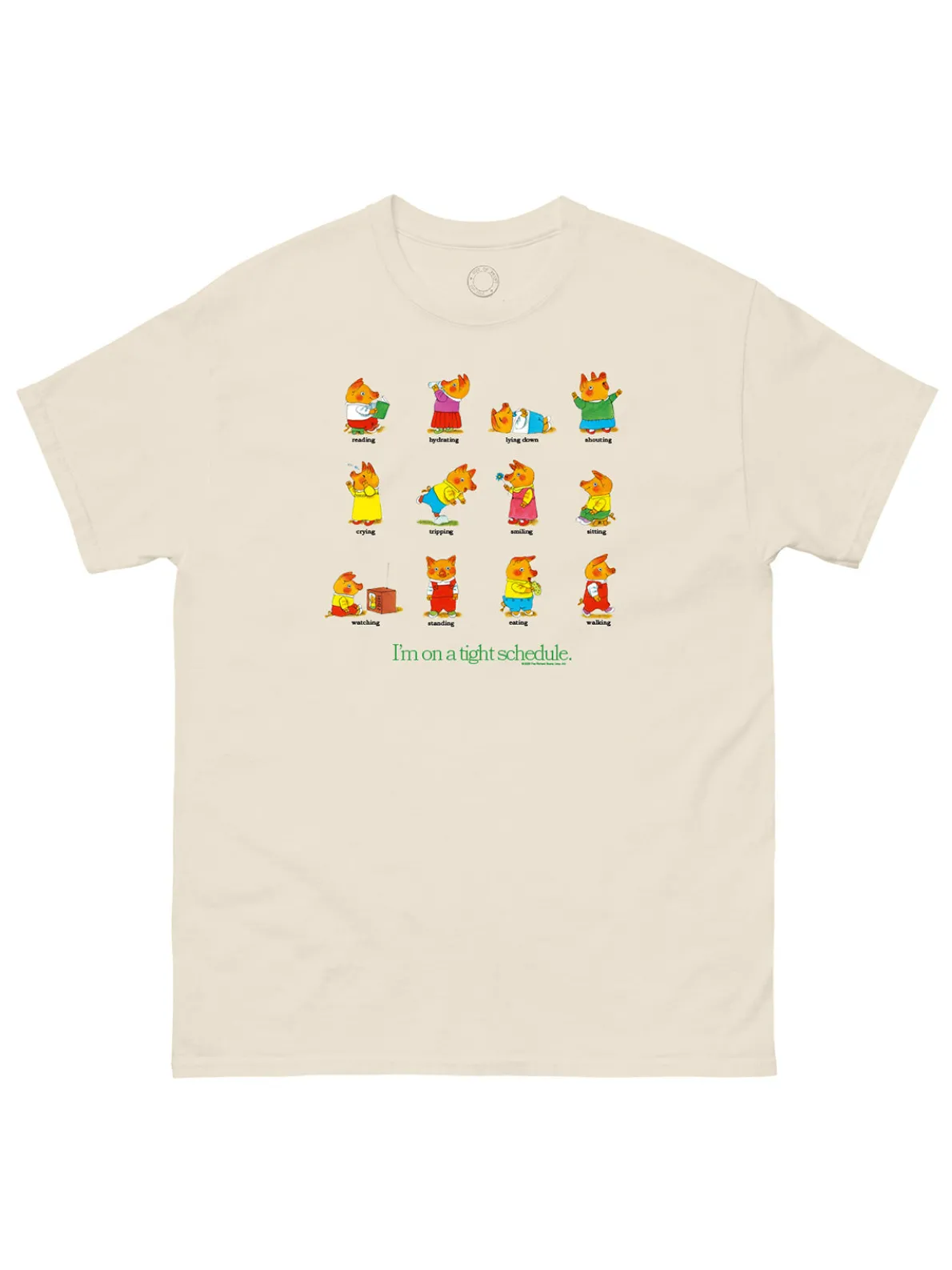 Richard Scarry: Tight Schedule Unisex T-Shirt