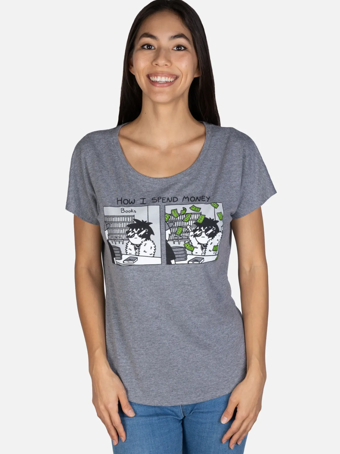 Sarah's Scribbles - How I Spend Money Women’s Relaxed Fit T-Shirt