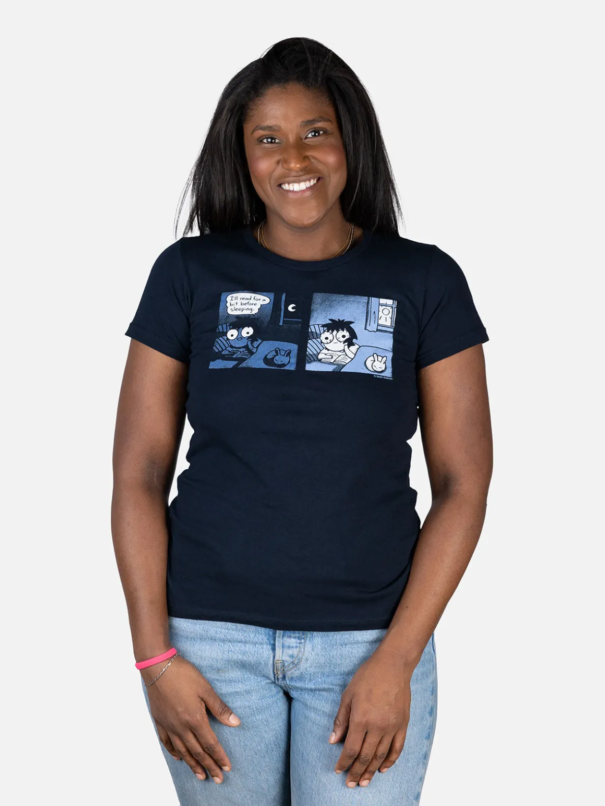 Sarah's Scribbles - I'll Read for a Bit Before Sleeping Women's Crew T-Shirt