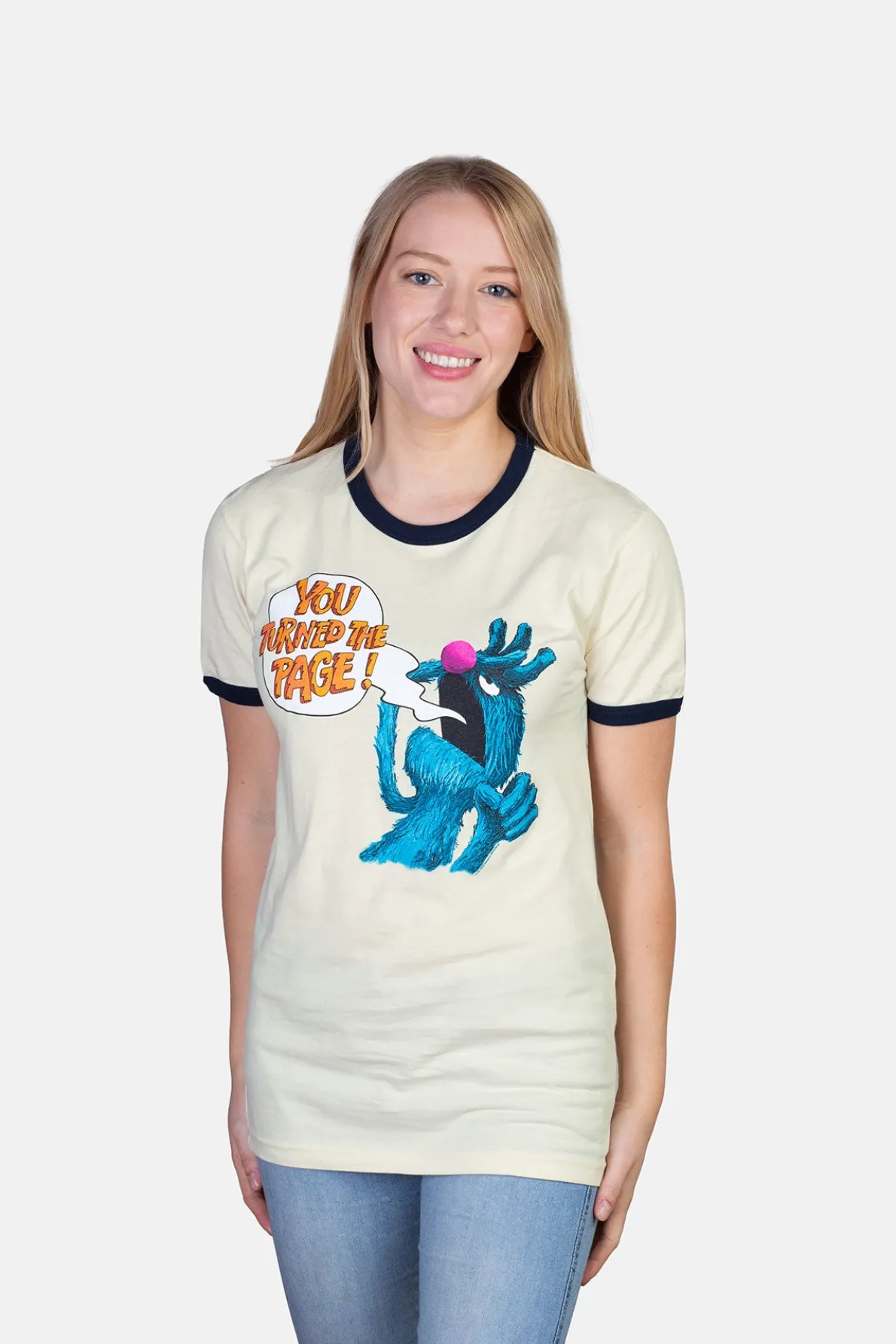 Sesame Street - The Monster at the End of This Book Unisex Ringer T-Shirt