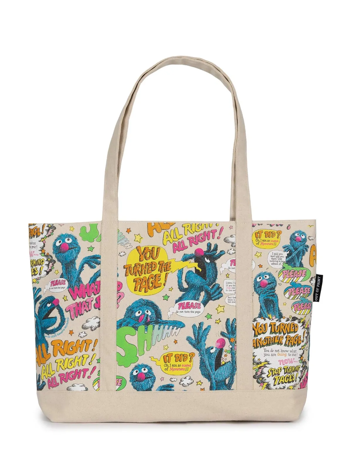Sesame Street - The Monster at the End of This Book large zippered tote