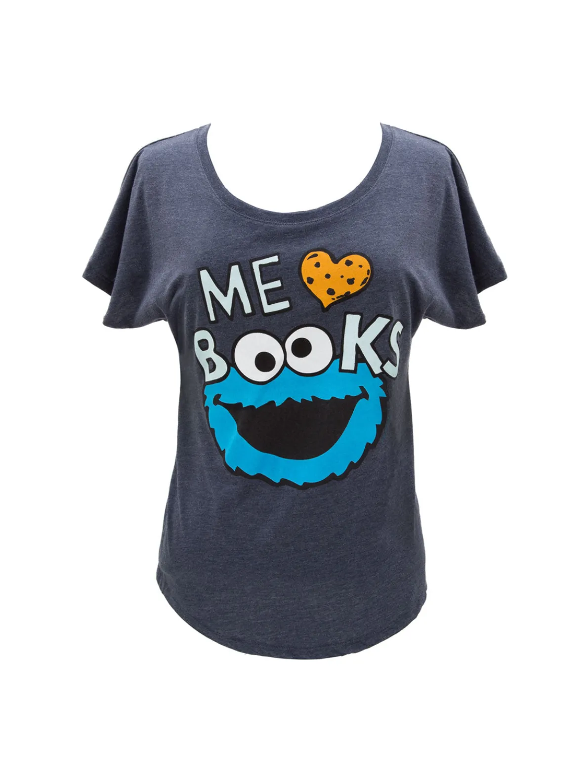 Sesame Street Cookie Monster - Me Love Books Women’s Relaxed Fit T-Shirt