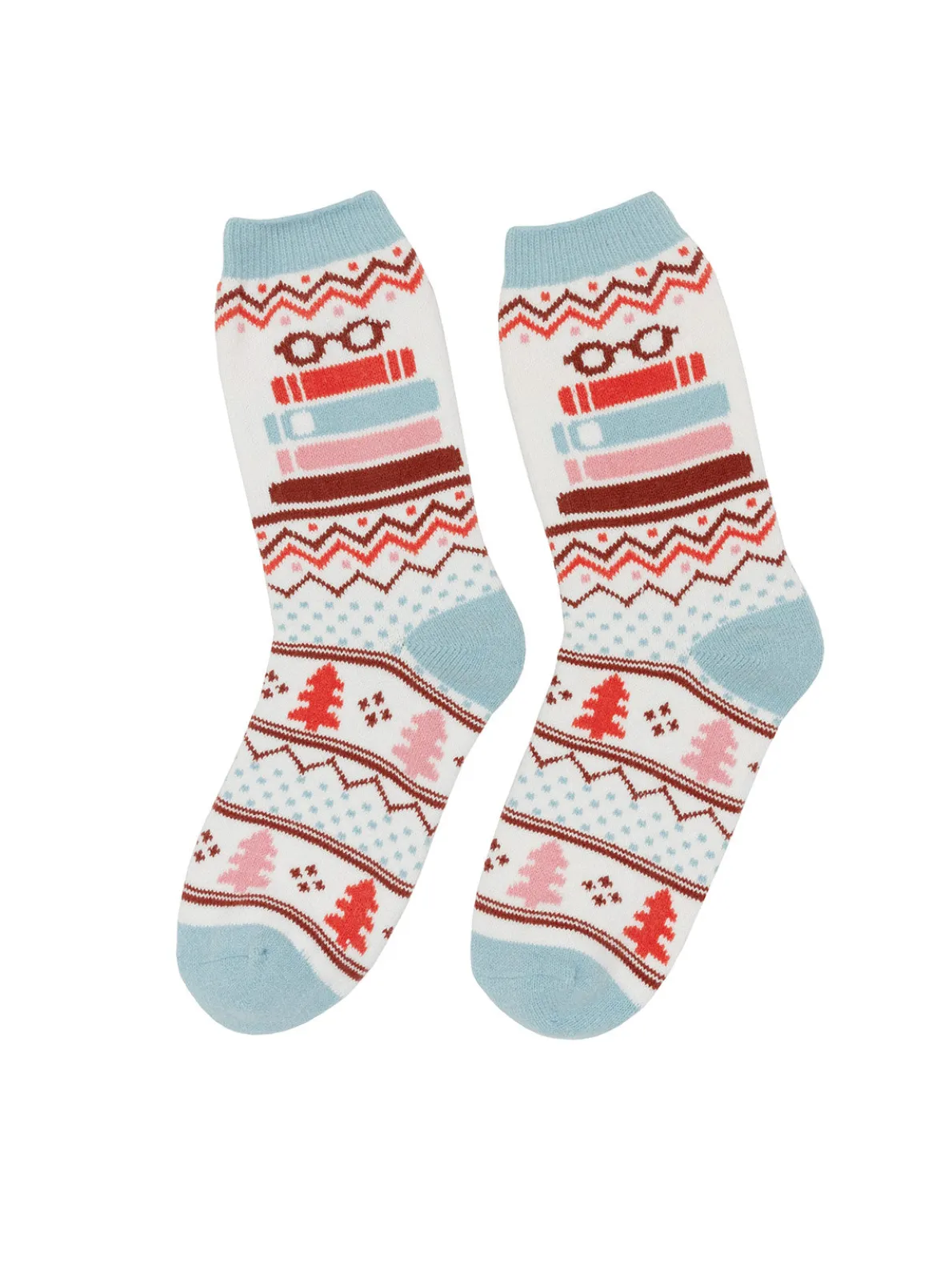 TBR - To Be Read Book Stack cozy socks
