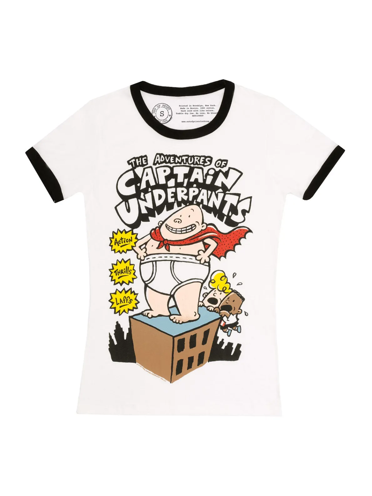 The Adventures of Captain Underpants Women's Ringer T-Shirt