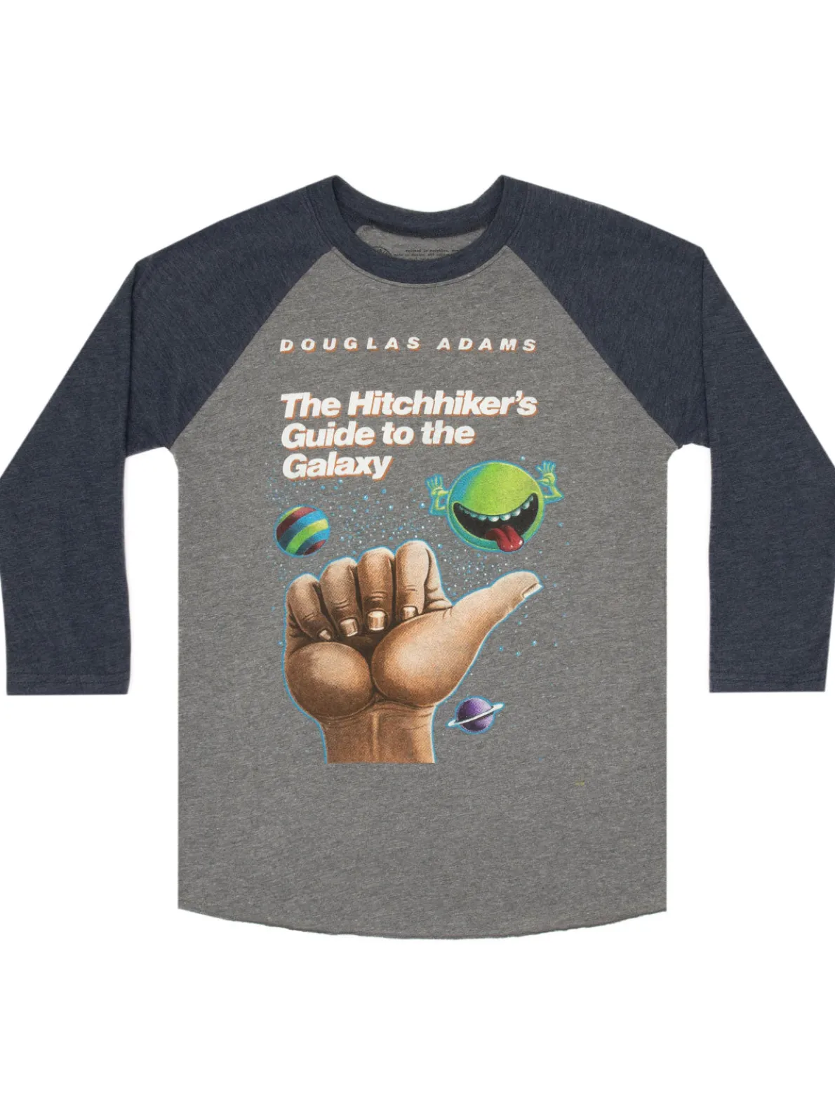 The Hitchhiker's Guide to the Galaxy Unisex 3/4-Sleeve Raglan