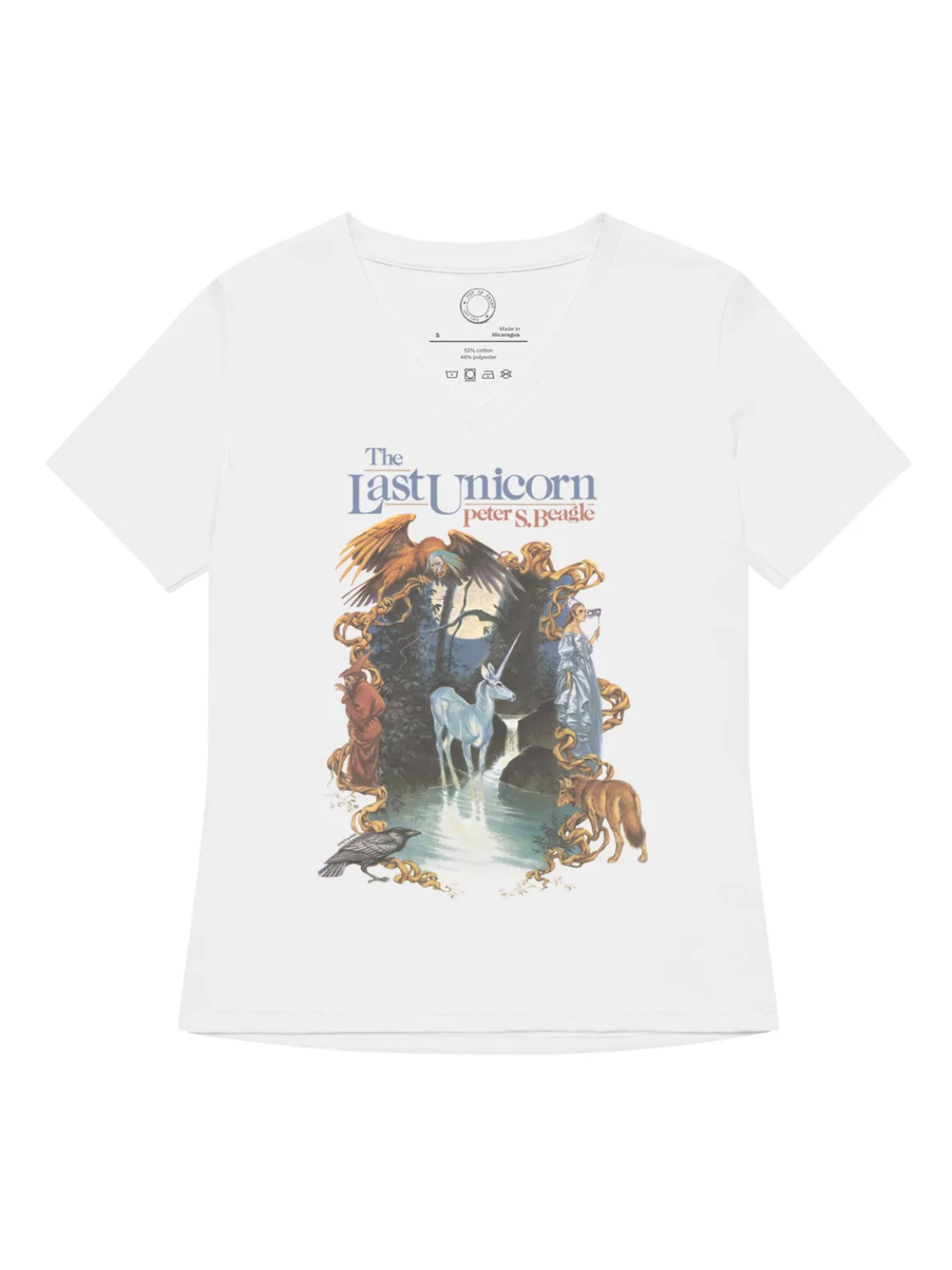The Last Unicorn Women's V-Neck T-Shirt (Print Shop)