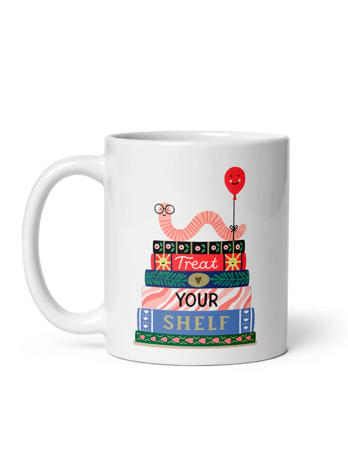 Treat Your Shelf Bookworm Mug (Print Shop)