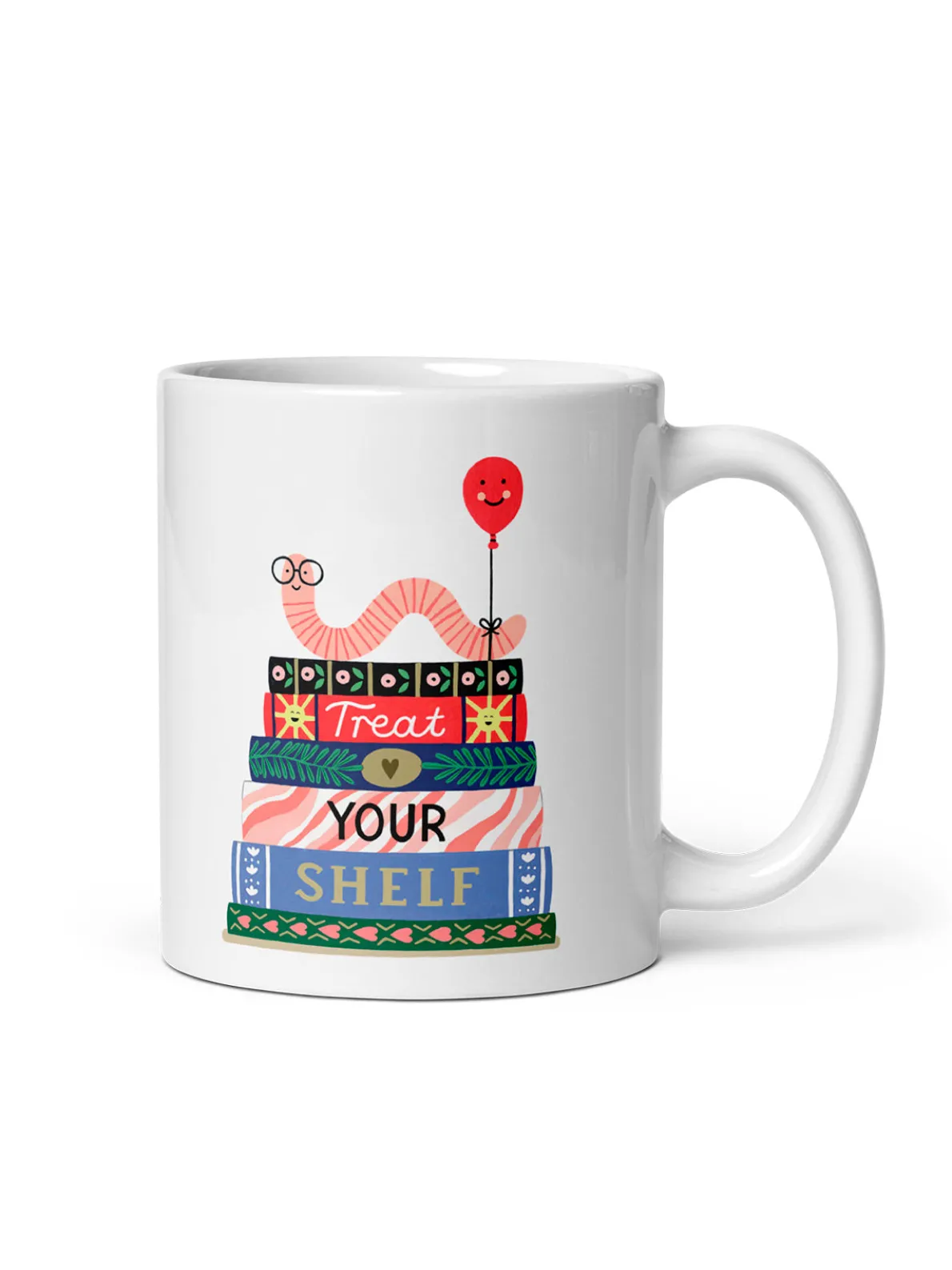 Treat Your Shelf Bookworm Mug (Print Shop)