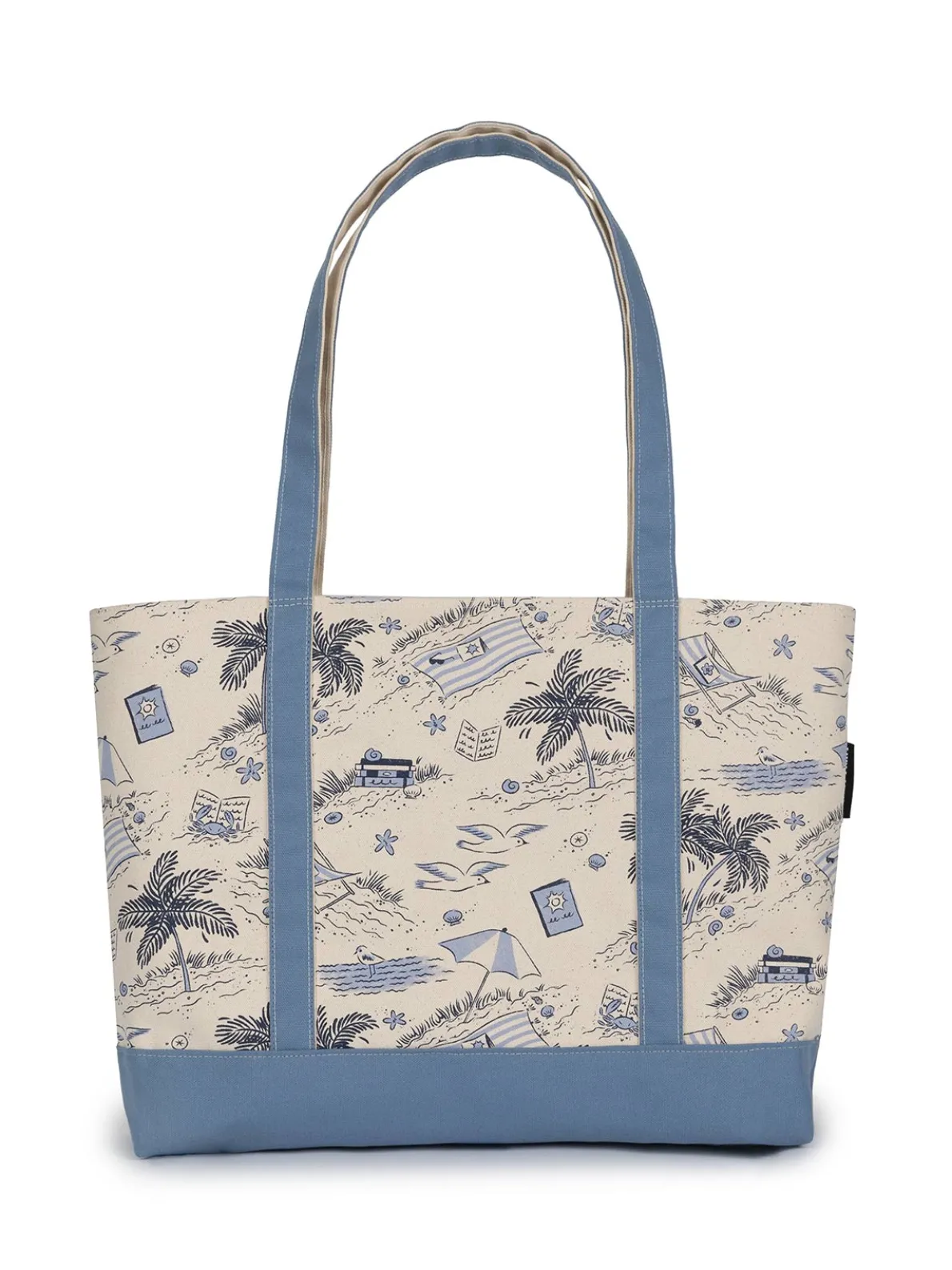 Vacation Vibes large zippered tote