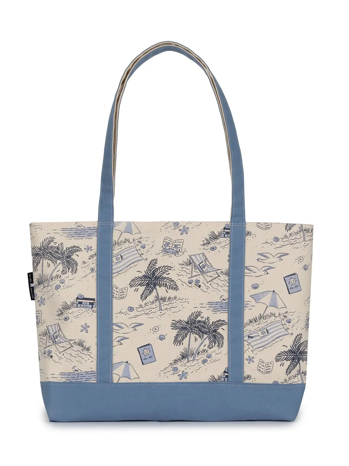 Vacation Vibes large zippered tote
