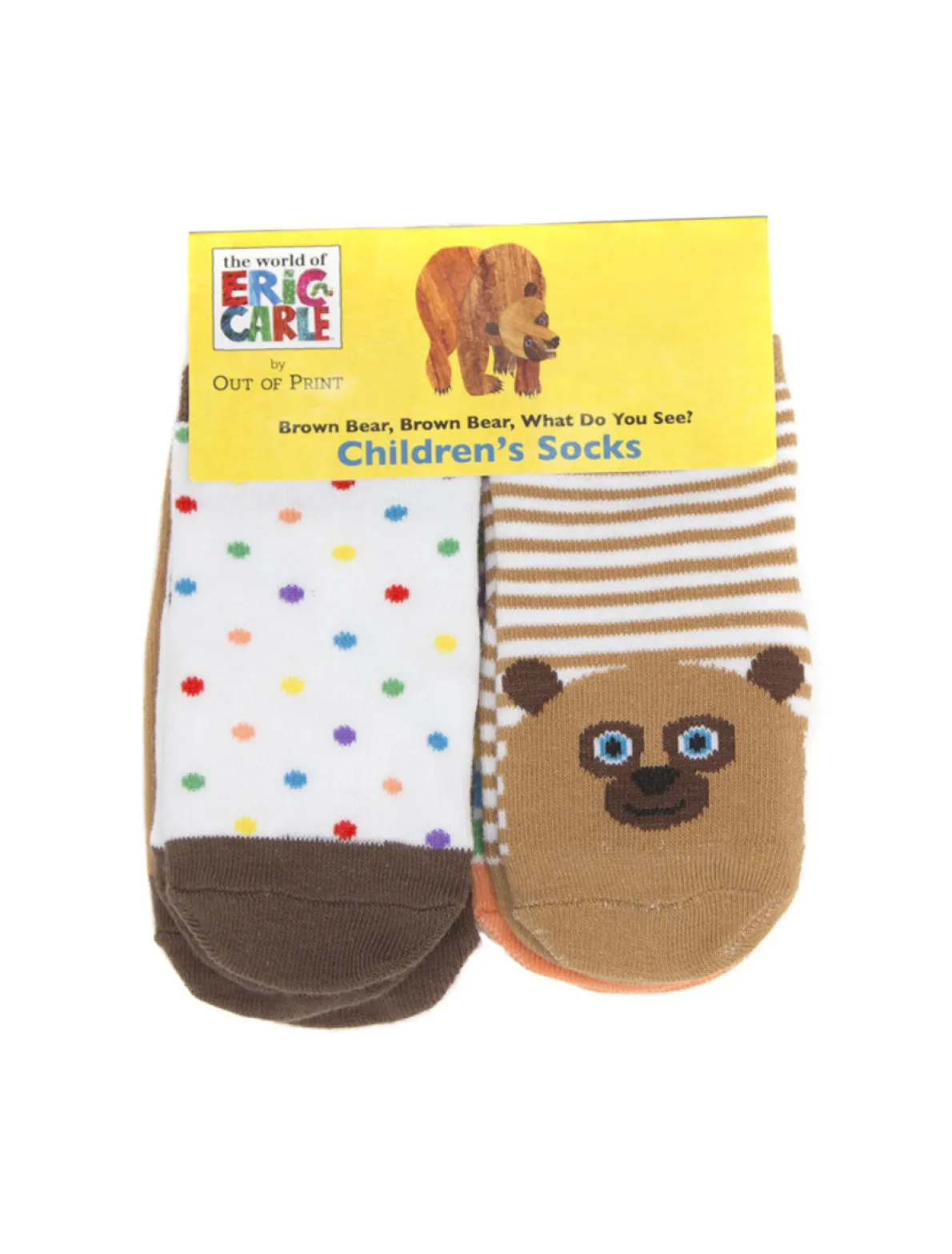 World of Eric Carle Brown Bear, Brown Bear, What Do You See? Children's Socks (4-pack)